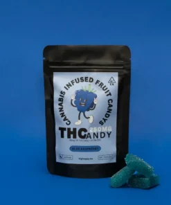 THCandy Framboesa Azul 250mg Gomas com Infusão de Cannabis