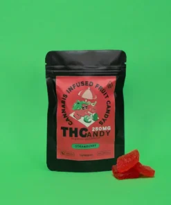 THCandy Strawberry 250mg Cannabis Infused Gummies